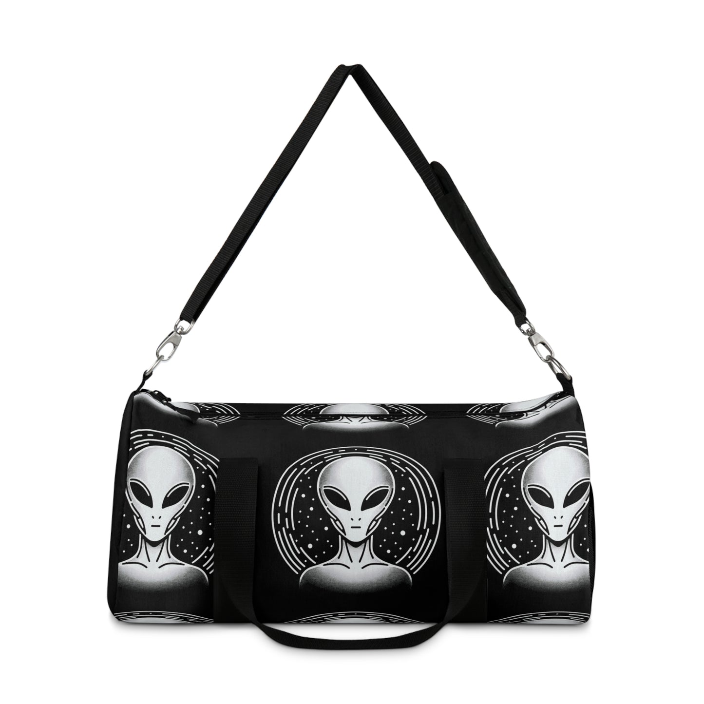 20iD Alien Duffel Bag, Custom Gym Gear, Extraterrestrial Design for Post Human Athletes, Assembled in the USA