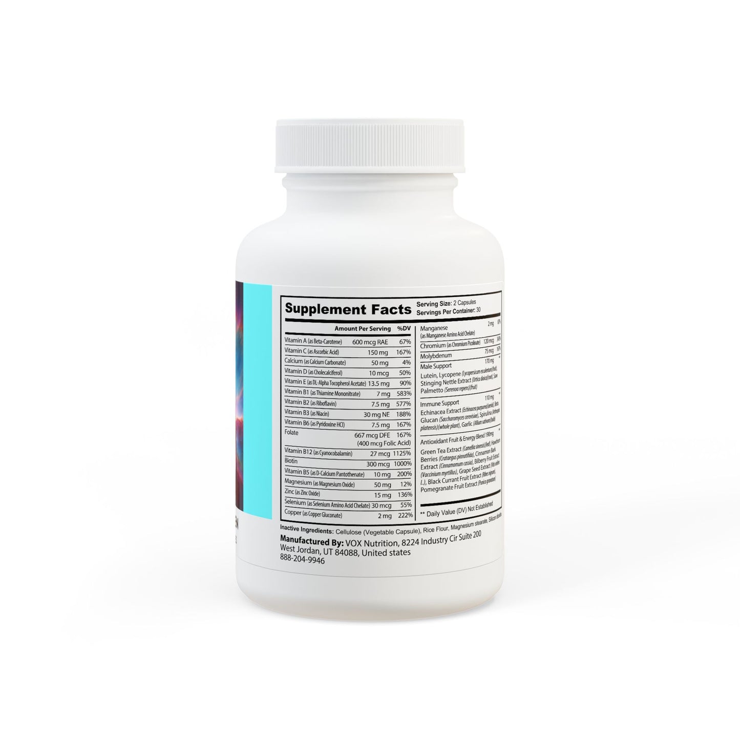 20iD Alien Multivitamin Supplement - Quantum Nutrient Matrix for Men (60 Capsules)